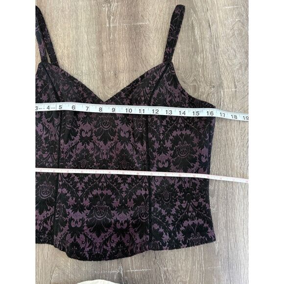 lip service y2k quoth of raven corset and dress damask print set - Picture 7 of 9